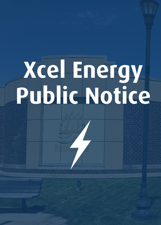 Text: Xcel Energy public notice