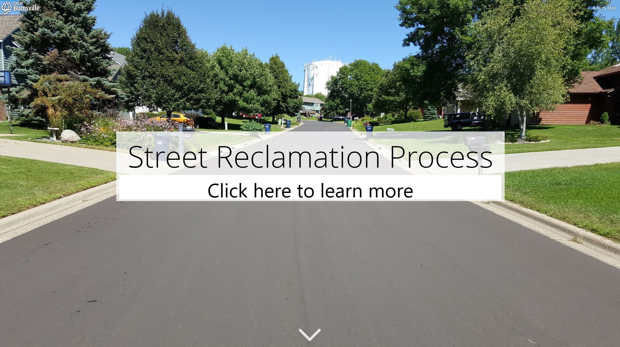 Click here to learn more about the street reclamation process Opens in new window