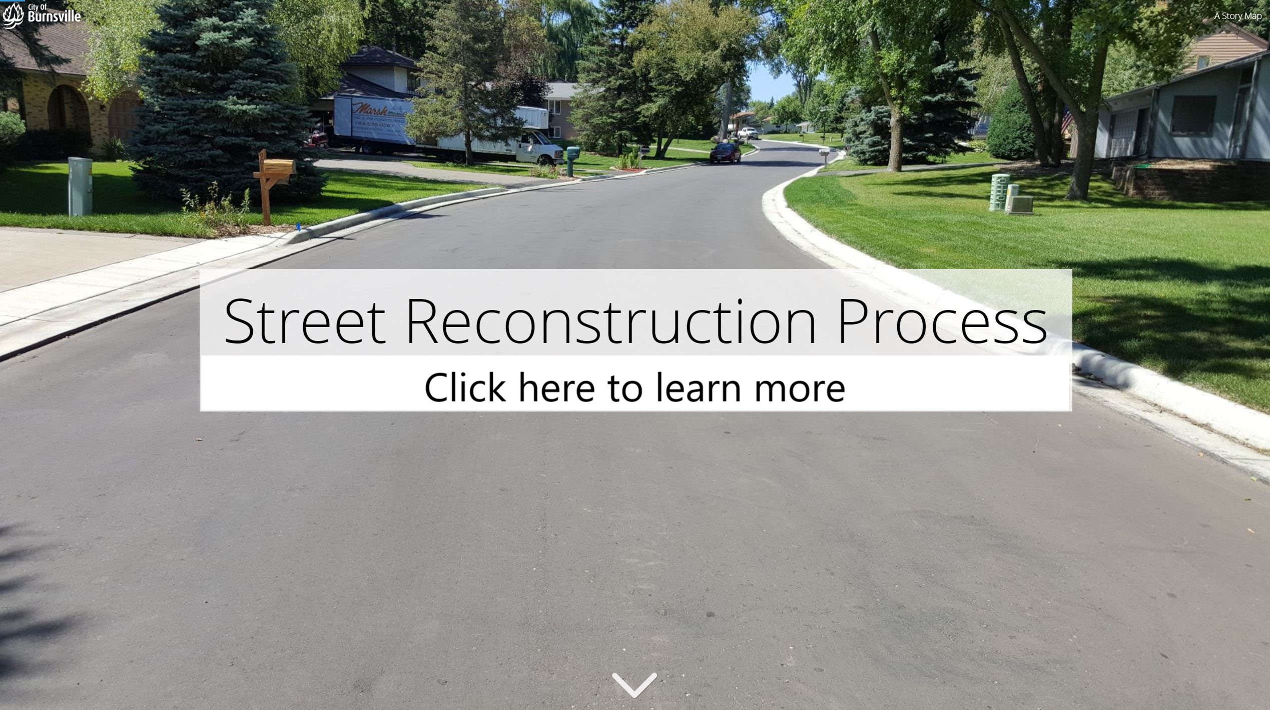 Click here to learn more about the street reconstruction process Opens in new window
