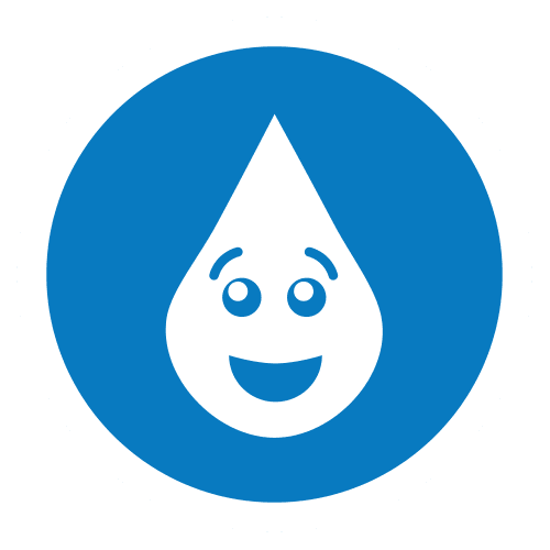 blue WaterSmart raindrop icon